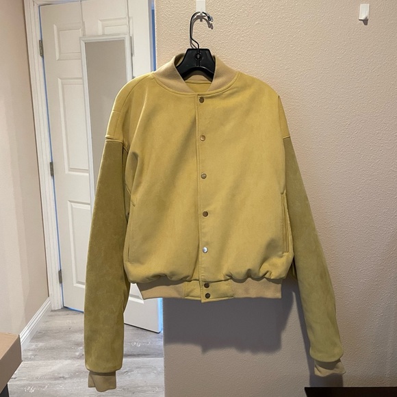 Fear Of God Yellow Suede Varsity Jacket - Picture 3 of 7